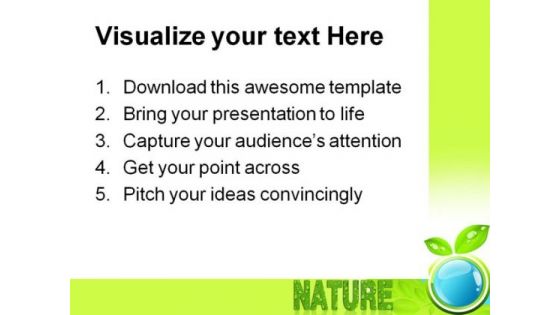 Bio Nature Global PowerPoint Themes And PowerPoint Slides 0511