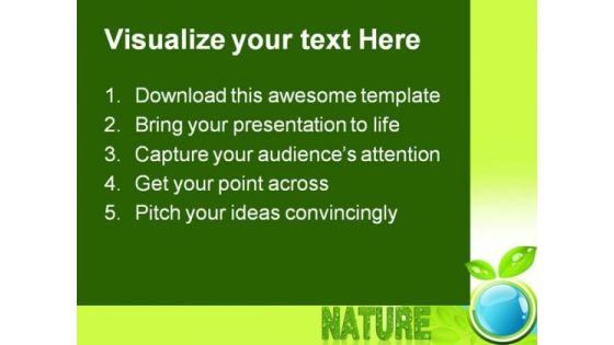 Bio Nature Global PowerPoint Themes And PowerPoint Slides 0511