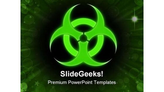 Biohazard Symbol PowerPoint Templates And PowerPoint Backgrounds 0511