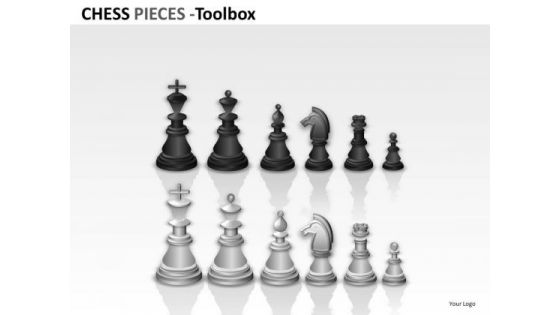 Black And White Chess Pieces PowerPoint Slides And Ppt Templates