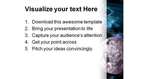 Black Hole Nebula Globe PowerPoint Themes And PowerPoint Slides 0411