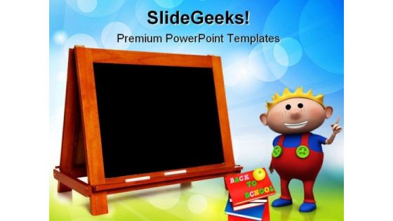 Blank Chalkboard Education PowerPoint Themes And PowerPoint Slides 0511