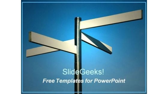 Multi-Directional Sign Board PPT Template
