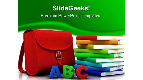 Blocks Abc And Books Education PowerPoint Template 1110 Blocks Abc And Books Education PowerPoint Template 1110