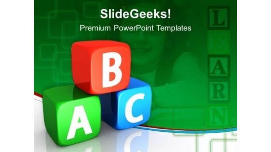 Blocks Education PowerPoint Templates And PowerPoint Themes 0512