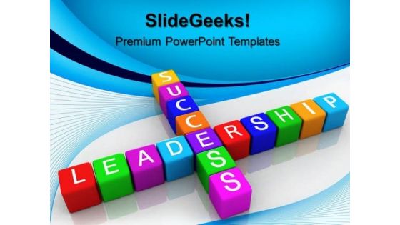 Blocks Leadership Shapes PowerPoint Templates And PowerPoint Themes 0512
