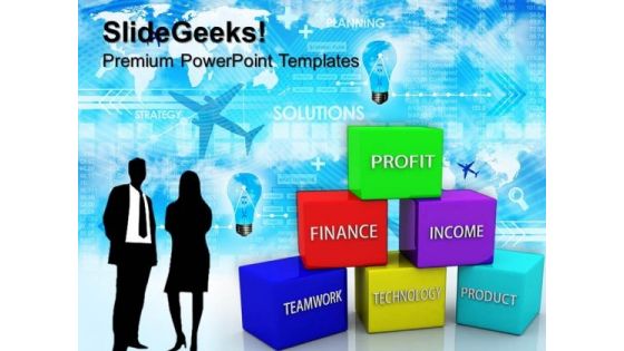 Blocks Teamwork Customer Support Business PowerPoint Templates And PowerPoint Themes 0612 Blocks Teamwork Customer Support Business PowerPoint Templates And PowerPoint Themes 0612