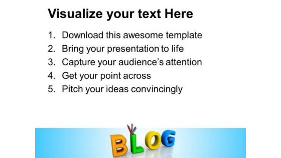 Blog Art PowerPoint Templates And PowerPoint Themes 0812