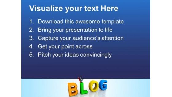 Blog Art PowerPoint Templates And PowerPoint Themes 0812