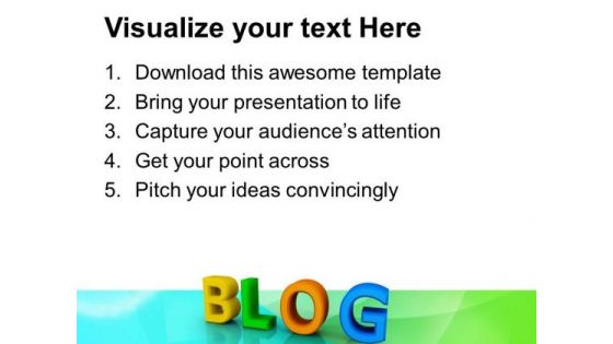 Blog Internet PowerPoint Templates And PowerPoint Themes 0712