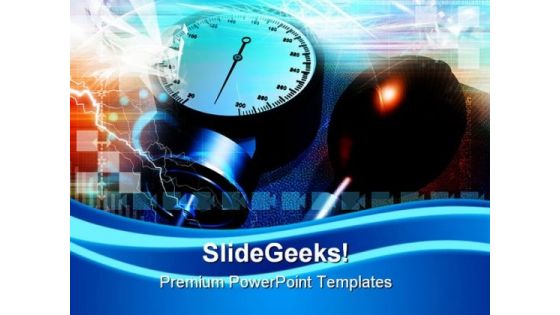 Blood Pressure Checking Medical PowerPoint Themes And PowerPoint Slides 0311