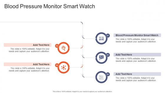 Blood Pressure Monitor Smart Watch In Powerpoint And Google Slides Cpb