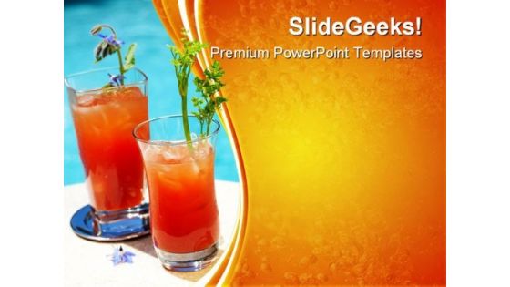 Bloody Mary Cocktail Food PowerPoint Templates And PowerPoint Backgrounds 0411