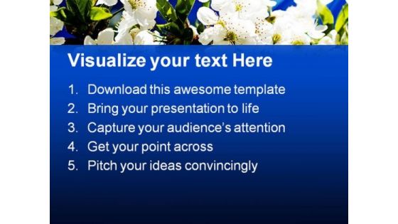 Blooming Flowers Nature PowerPoint Templates And PowerPoint Backgrounds 0311