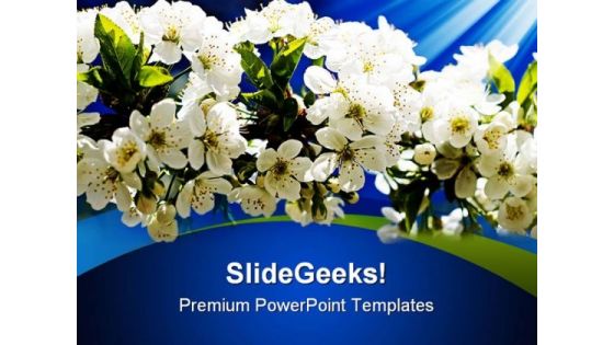 Blooming Flowers Nature PowerPoint Templates And PowerPoint Backgrounds 0311