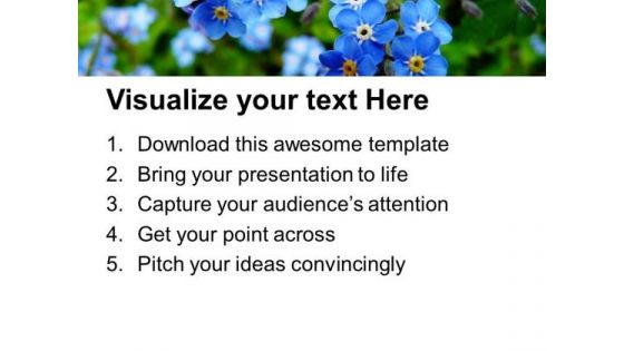 Blooming Flowers Nature PowerPoint Templates Ppt Backgrounds For Slides 0213