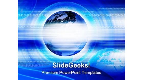 Blue Abstract Background Globe PowerPoint Templates And PowerPoint Backgrounds 0111