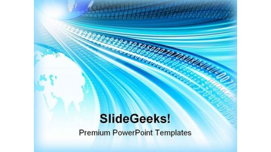 Blue Background With Globe Design PowerPoint Templates And PowerPoint Backgrounds 0311