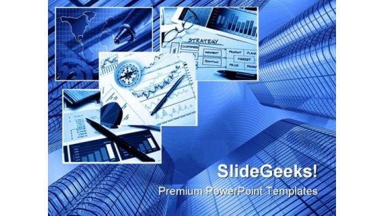 Blue Business Collage Business PowerPoint Templates And PowerPoint Backgrounds 0211