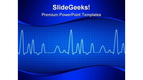 Blue Cardiogram Medical PowerPoint Templates And PowerPoint Backgrounds 0211