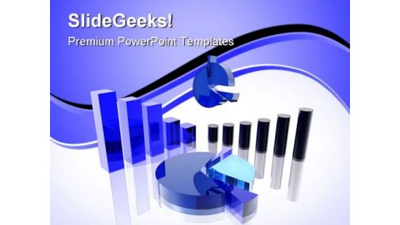 Blue Charts Business PowerPoint Templates And PowerPoint Backgrounds 0511