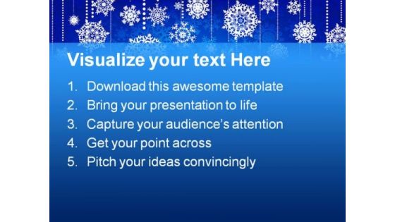 Blue Christmas Abstract PowerPoint Backgrounds And Templates 1210