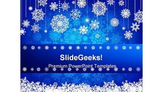 Blue Christmas Abstract PowerPoint Backgrounds And Templates 1210