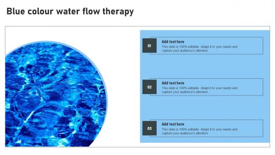 Blue Colour Water Flow Therapy Inspiration Pdf