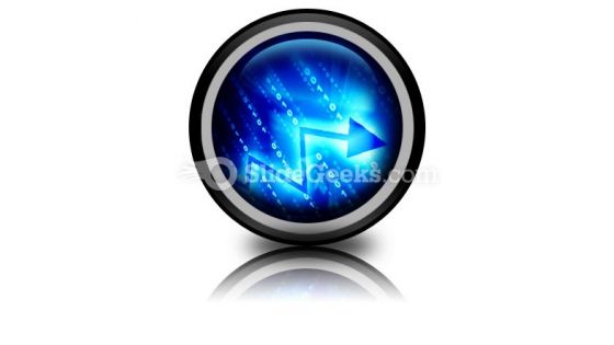 Blue Data Space PowerPoint Icon Cc