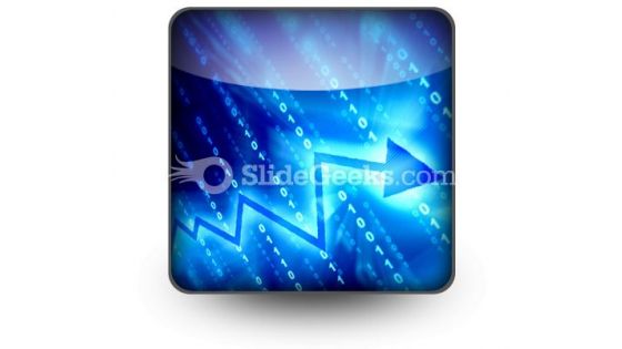 Blue Data Space PowerPoint Icon S