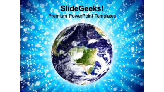 Blue Earth Environment PowerPoint Templates And PowerPoint Themes 0812