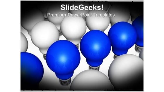 Blue Energy Light Bulb Technology PowerPoint Templates And PowerPoint Themes 0912