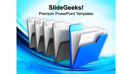 Blue Folder Internet PowerPoint Templates And PowerPoint Themes 0812