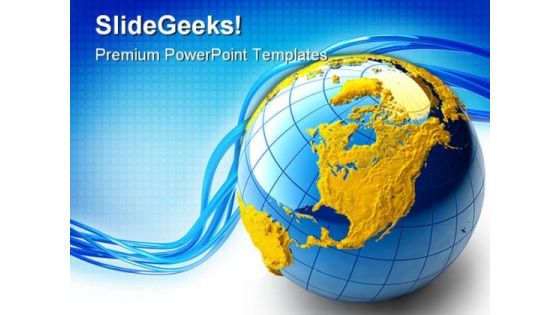 Blue Globe Abstract PowerPoint Templates And PowerPoint Backgrounds 0311