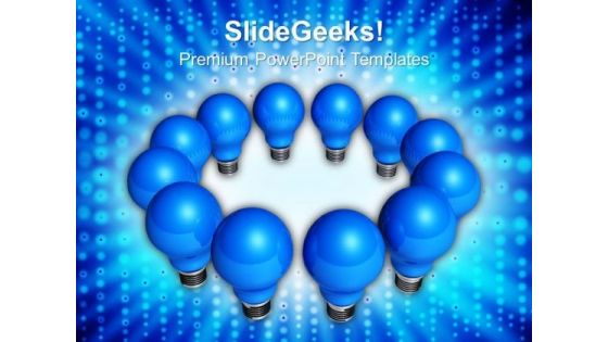 Blue Light Bulbs Teamwork PowerPoint Templates And PowerPoint Themes 0812 Blue Light Bulbs Teamwork PowerPoint Templates And PowerPoint Themes 0812