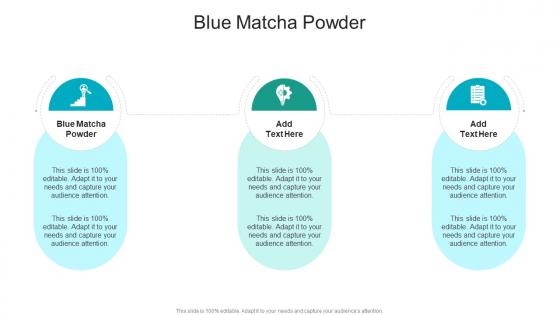 Blue Matcha Powder In Powerpoint And Google Slides Cpb