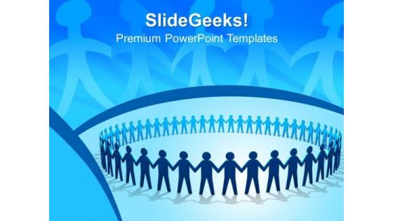 Blue People Holding Hands Teamwork PowerPoint Templates And PowerPoint Themes 0812 Blue People Holding Hands Teamwork PowerPoint Templates And PowerPoint Themes 0812
