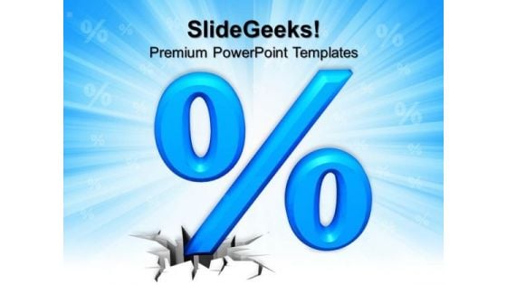 Blue Percentage Business PowerPoint Templates And PowerPoint Themes 0812