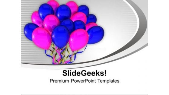 Blue Pink Balloons In Air Birthday Celebration PowerPoint Templates Ppt Backgrounds For Slides 1212 Blue Pink Balloons In Air Birthday Celebration PowerPoint Templates Ppt Backgrounds For Slides 1212