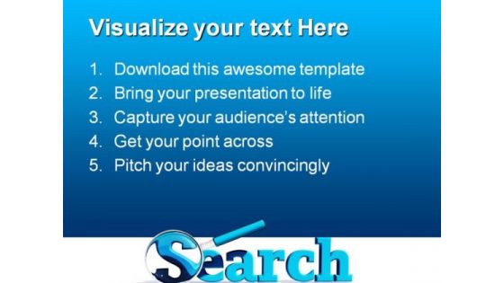 Blue Search Icon Technology PowerPoint Templates And PowerPoint Backgrounds 0211