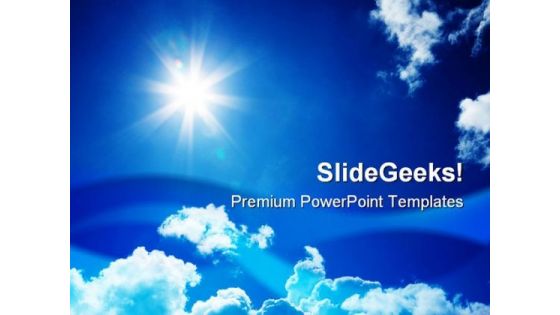 Blue Sky01 Nature PowerPoint Themes And PowerPoint Slides 0811