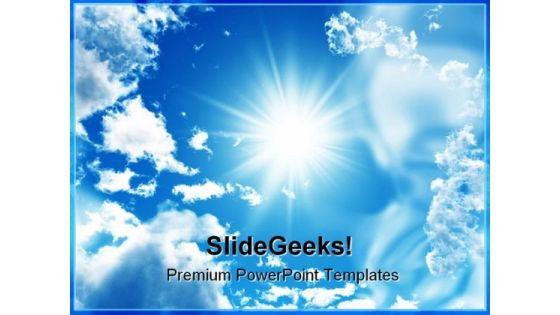 Blue Sky Nature PowerPoint Templates And PowerPoint Backgrounds 0611