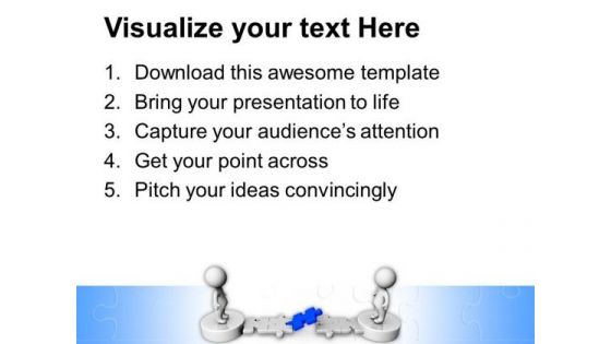 Blue Solution Puzzle Business PowerPoint Templates And PowerPoint Themes 0912