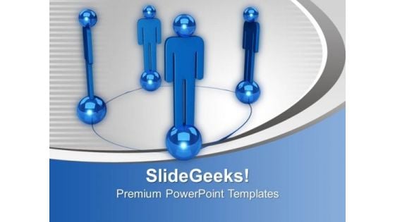 Blue Team As Networking Concept Business PowerPoint Templates Ppt Backgrounds For Slides 0213