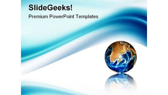 Blue Wave Abstract PowerPoint Templates And PowerPoint Backgrounds 0511