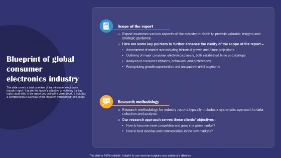 Blueprint Of Global Consumer Electronics Smartphones Industry Report PPT Example IR SS V Blueprint Of Global Consumer Electronics Smartphones Industry Report PPT Example IR SS V