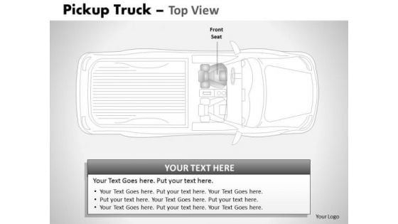 Board Pickup Brown Truck Top View PowerPoint Slides And Ppt Diagram Templates