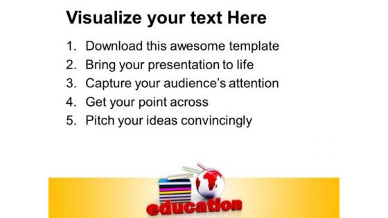 Book And Mini Global Education PowerPoint Templates And PowerPoint Themes 1012
