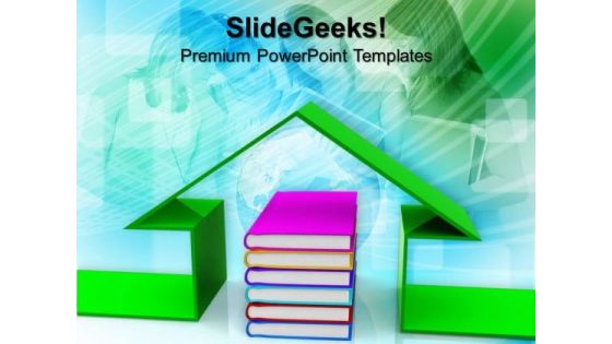 Book Under House Conceptually Security PowerPoint Templates And PowerPoint Themes 1012