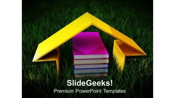 Book Under The House Metaphor PowerPoint Templates And PowerPoint Themes 1012 Book Under The House Metaphor PowerPoint Templates And PowerPoint Themes 1012